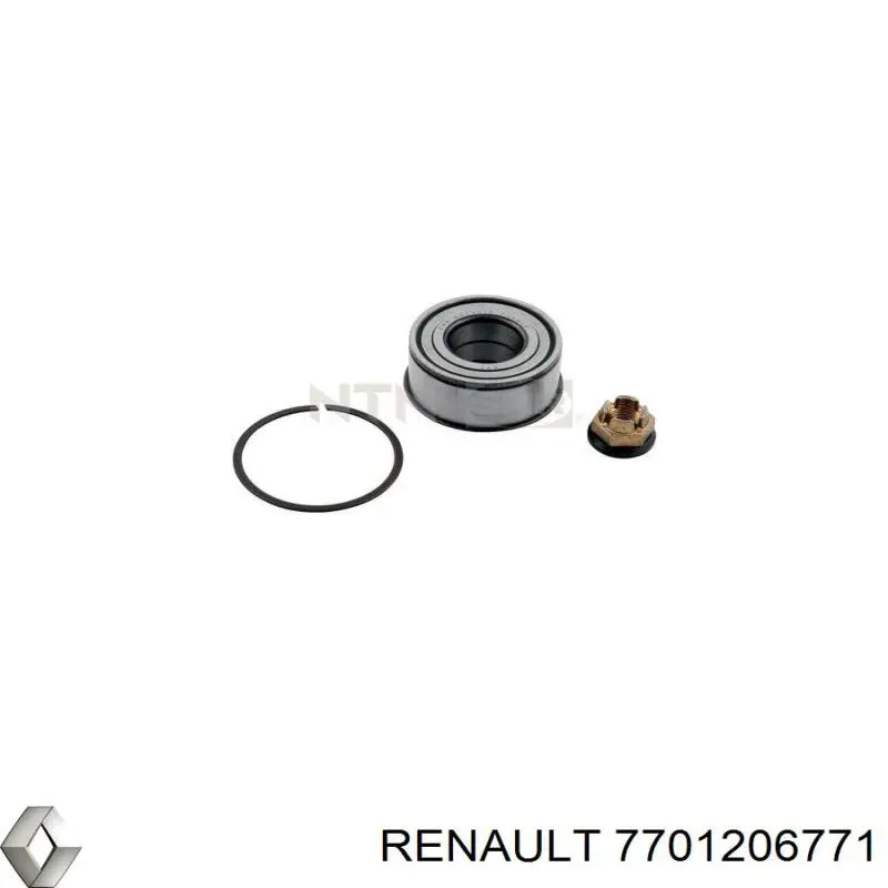 Cojinete de cubo delantero/trasero 7701206771 Renault (RVI)