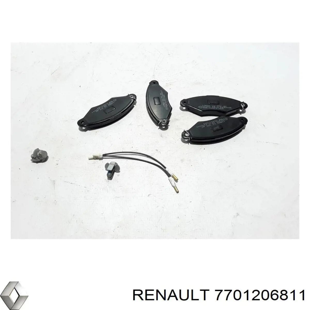 7701206811 Renault (RVI) pastillas de freno delanteras
