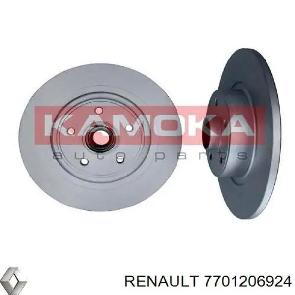 7701206924 Renault (RVI) disco de freno trasero