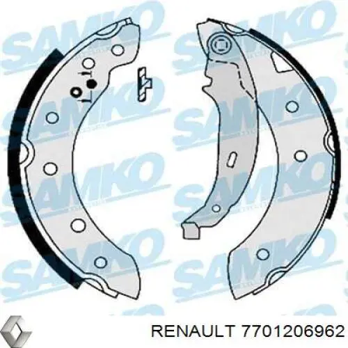 Zapatas de freno de tambor traseras Renault (RVI) 7701206962 precio, desde 26,81 EUR