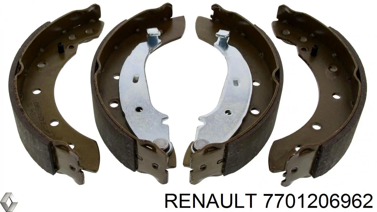 7701206962 Renault (RVI) Zapatas de freno de tambor traseras