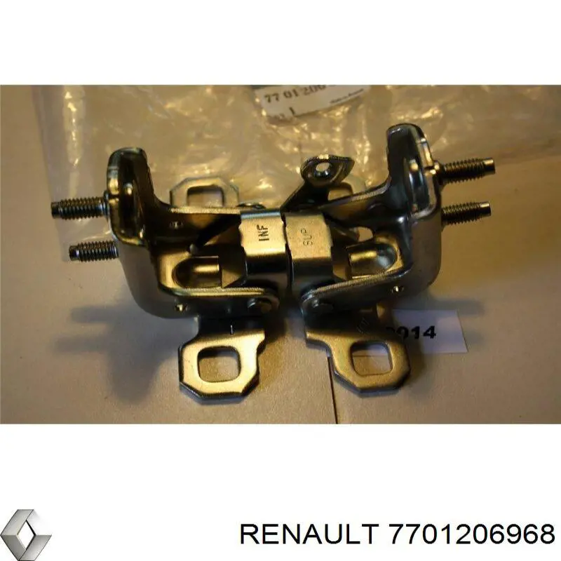 7701206968 Renault (RVI) bisagra de puerta trasera izquierda