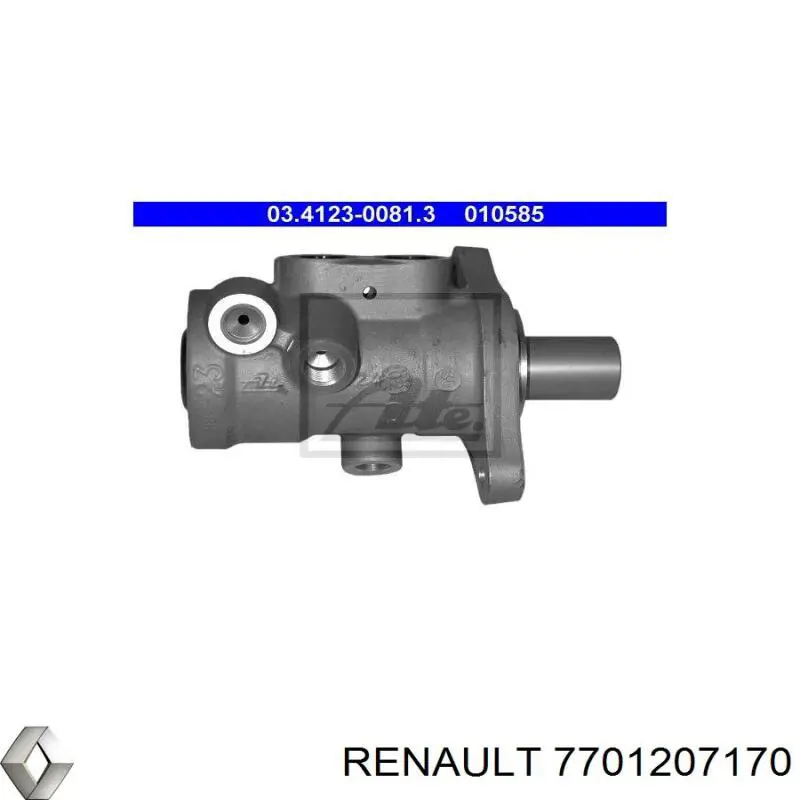 Cilindro maestro de frenos Renault (RVI) 7701207170 precio, desde 49,37 EUR
