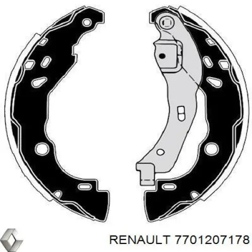 Zapatas de freno 7701207178 Renault (RVI)