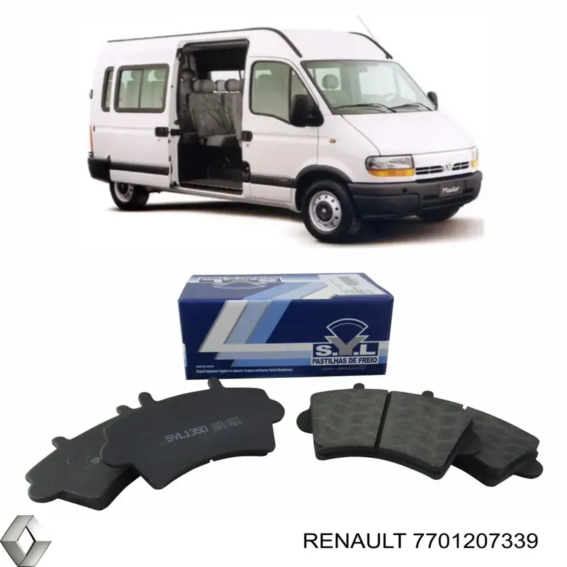 7701207339 Renault (RVI) Pastillas delanteras