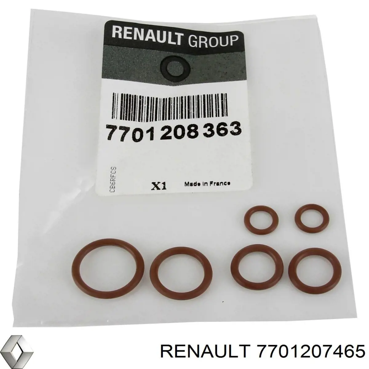 7701207465 Renault (RVI) kit de reparación de compresor, aire acondicionado
