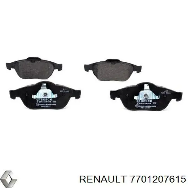 Pastillas de freno delanteras Renault Espace 4 JK0