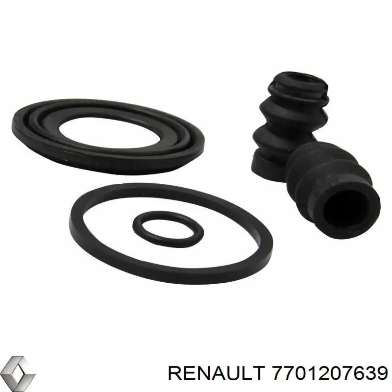 Kit de reparación de pinzas de freno trasero 7701207639 Renault (RVI)