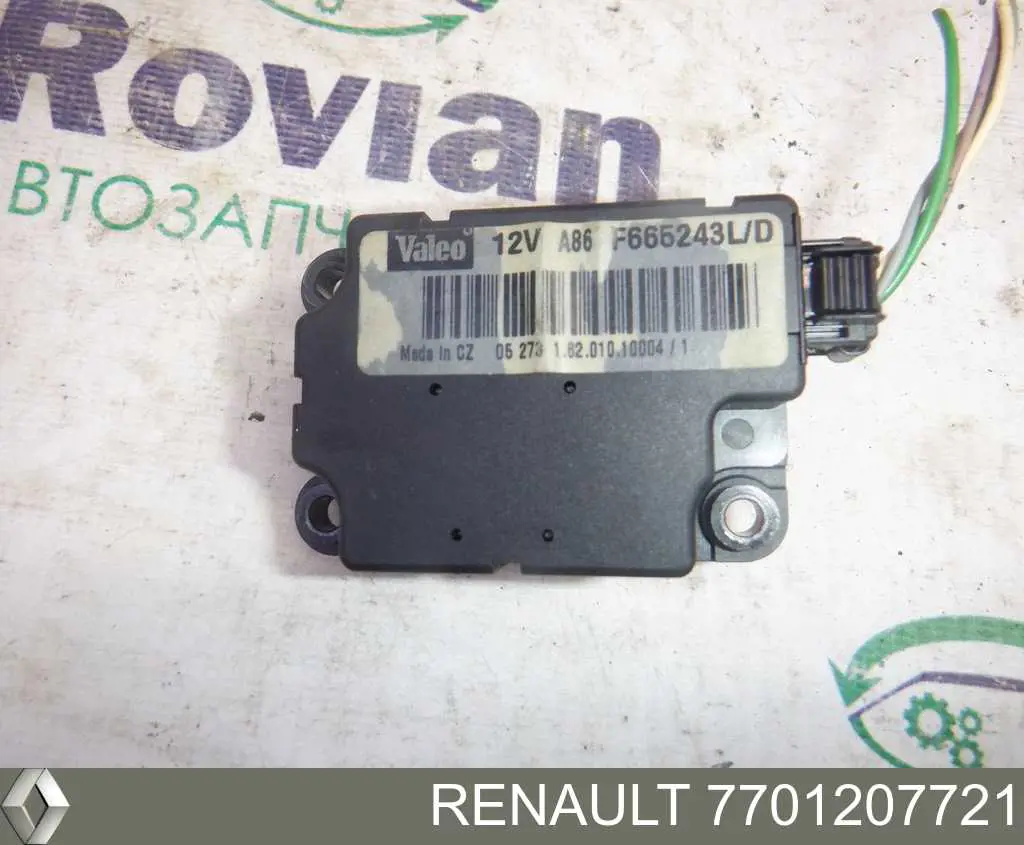 7701207721 Renault (RVI) Válvula (actuador) de mariposa EGR