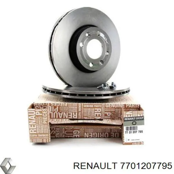 7701207795 Renault (RVI) disco de freno delantero