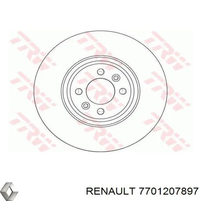 Frenos delanteros Renault (RVI) 7701207897 precio, desde 50,88 EUR
