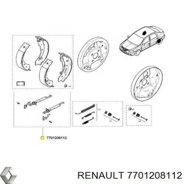 7701208112 Renault (RVI) kit de reparacion mecanismo suministros (autoalimentacion)