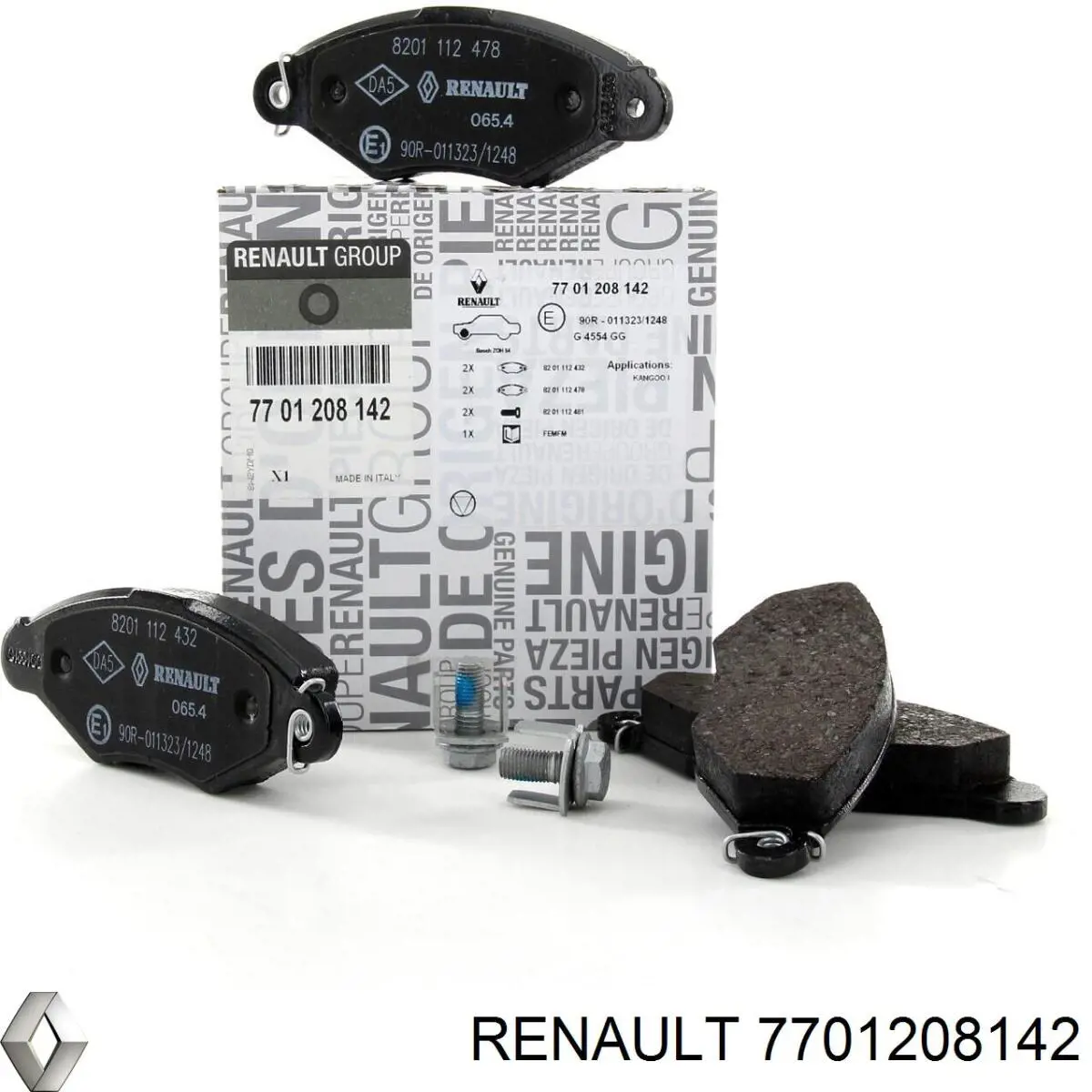 Comprar 7701208142 Renault (RVI) Pastillas delanteras de freno