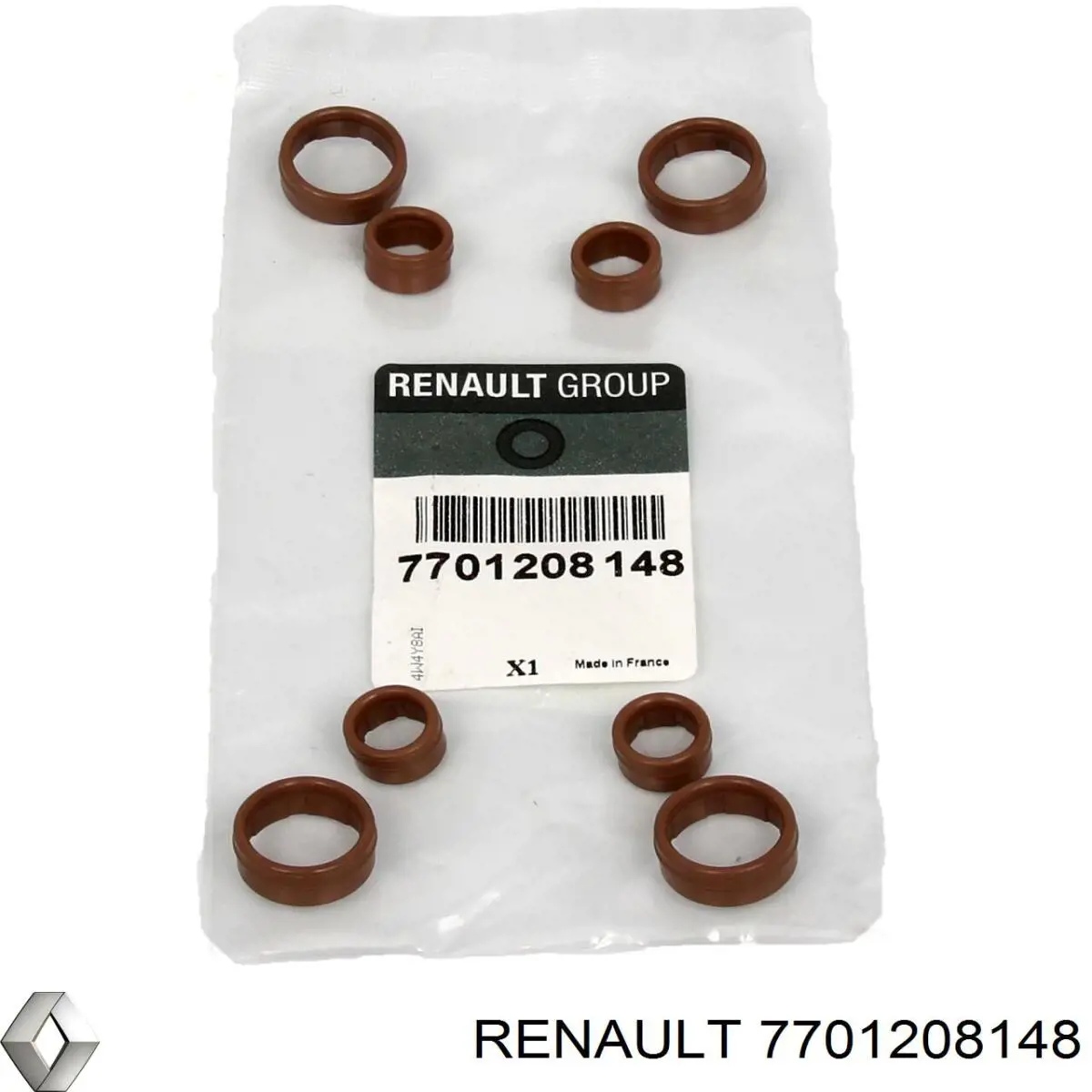 Anillo de sellado de tubería de aire acondicionado 7701208148 Renault (RVI)