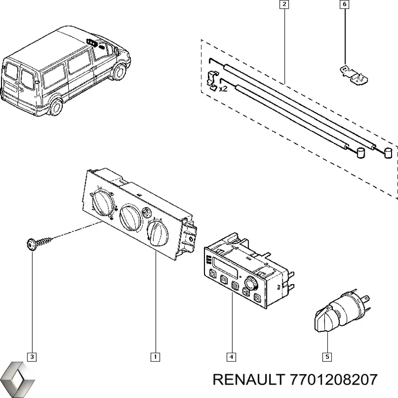 Comprar 7701208207 Renault (RVI) 