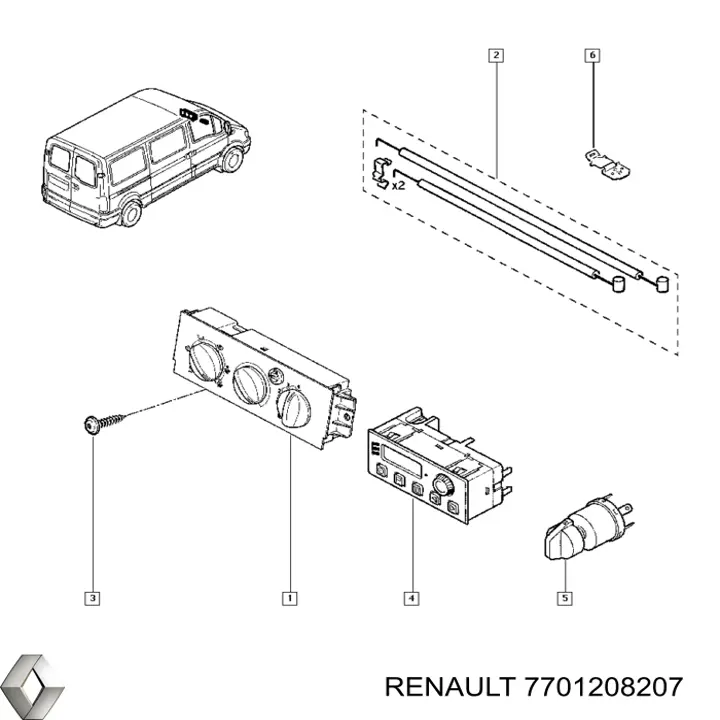  Renault (RVI) 7701208207 precio, desde 83,58 EUR