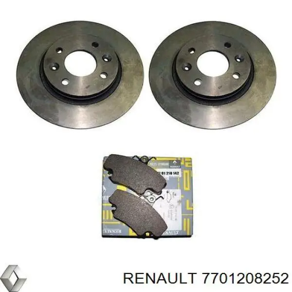 Frenos delanteros Renault (RVI) 7701208252 precio, desde 21,95 EUR