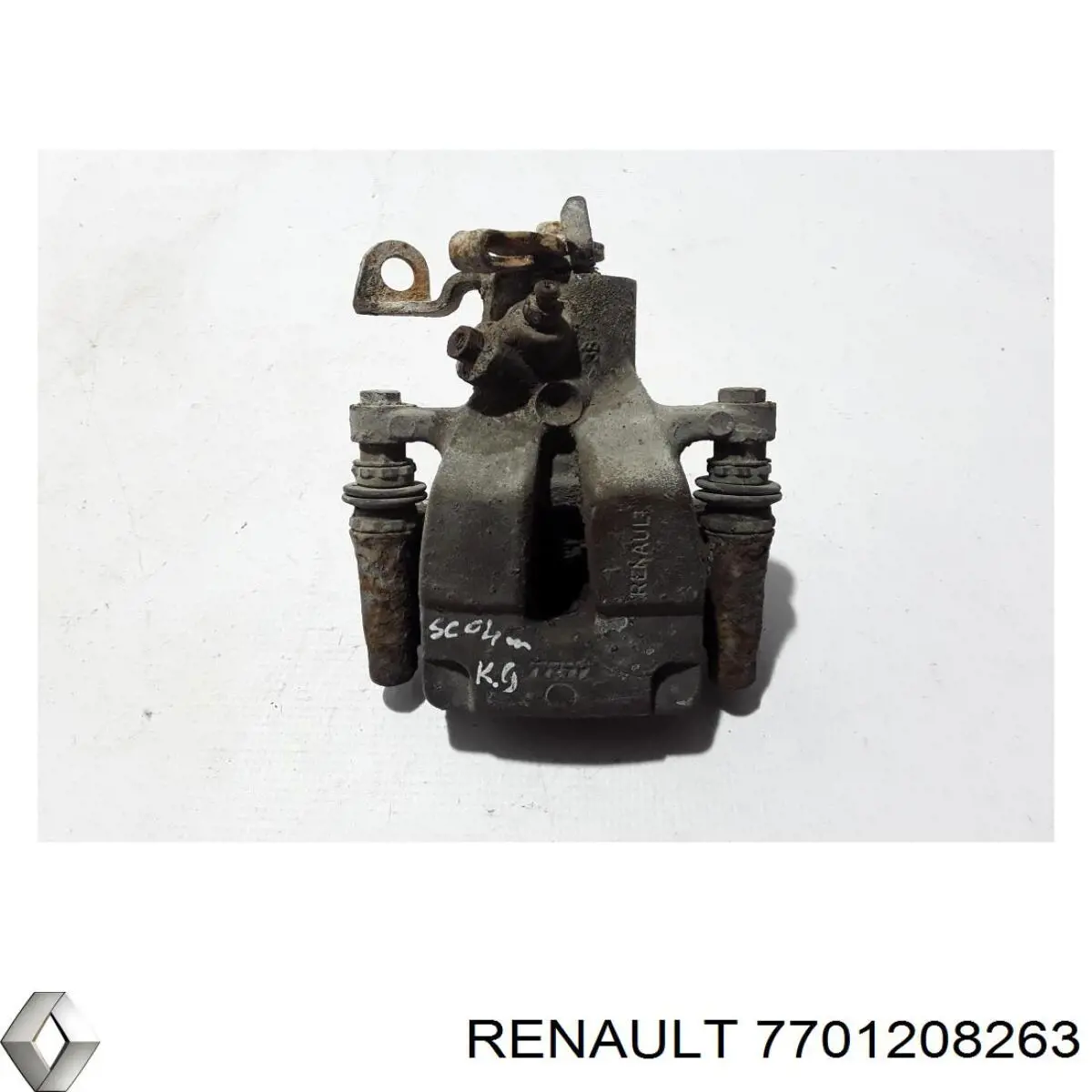 7701208263 Renault (RVI) pinza de freno trasera izquierda