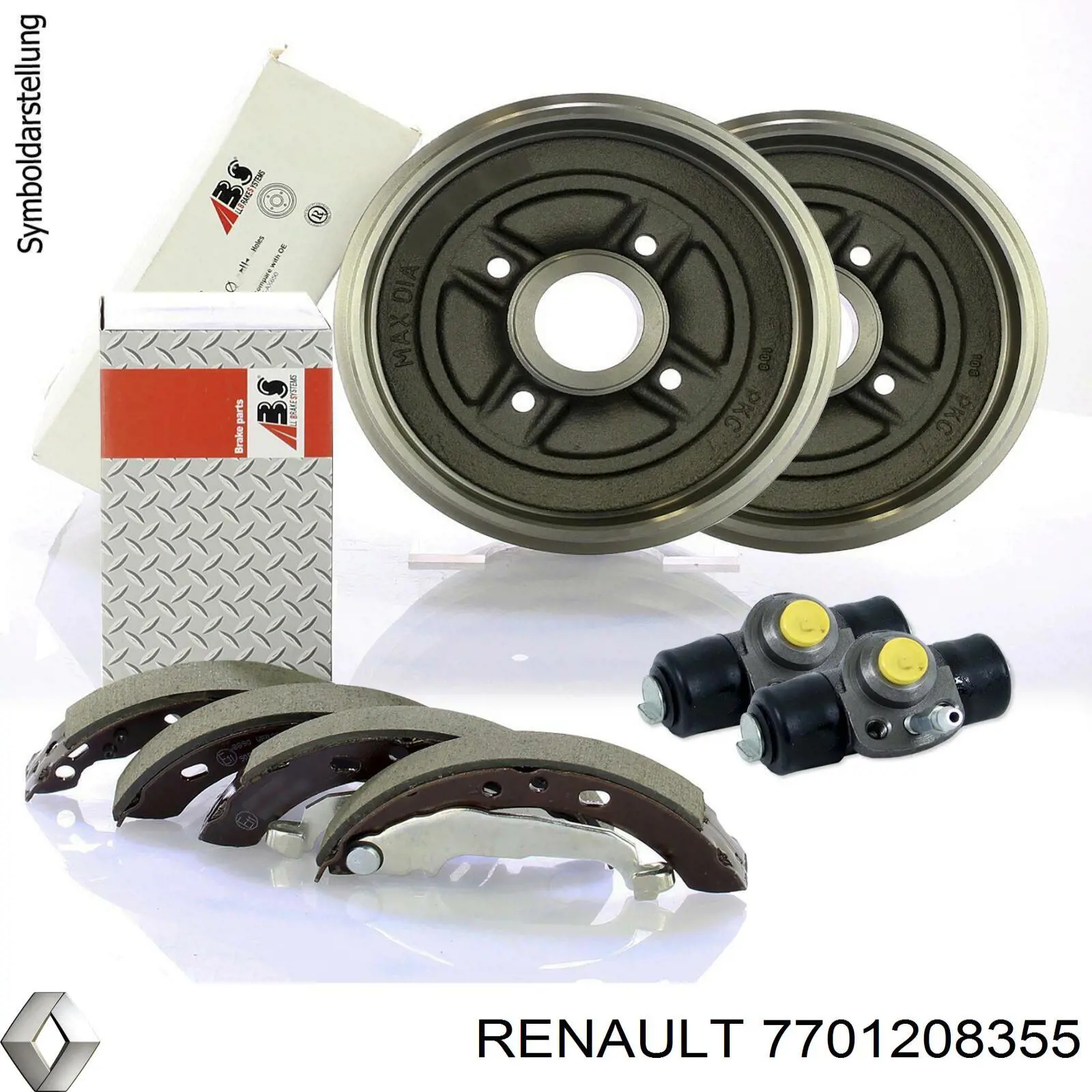 7701208355 Renault (RVI) cilindro de freno de rueda trasero