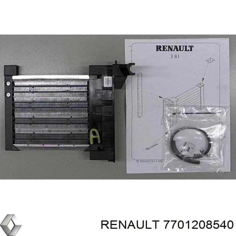 7701208540 Renault (RVI) Calentador eléctrico de aire para el sistema de calefacción del habitáculo