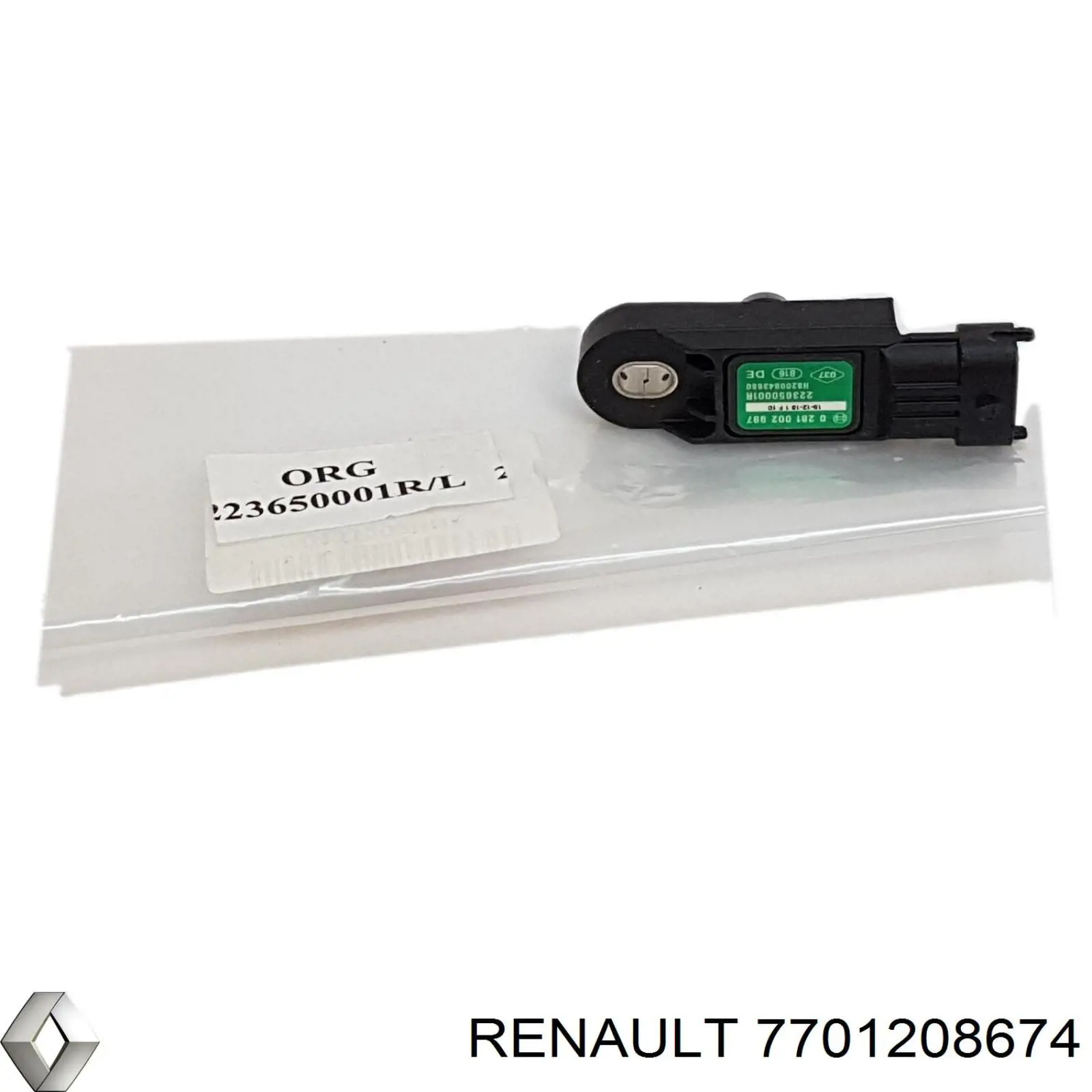 7701208674 Renault (RVI) sensor de presion de carga (inyeccion de aire turbina)