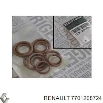 Anillo de sellado de tubería de aire acondicionado Renault (RVI) 7701208724 precio, desde 21,72 EUR