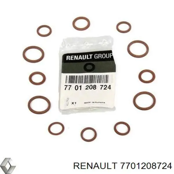 7701208724 Renault (RVI) anillo de sellado de tubería de aire acondicionado