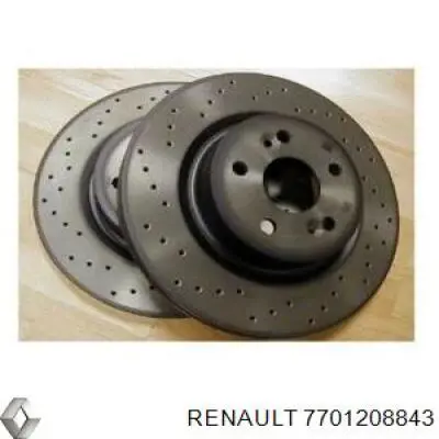 7701208843 Renault (RVI) freno de disco delantero