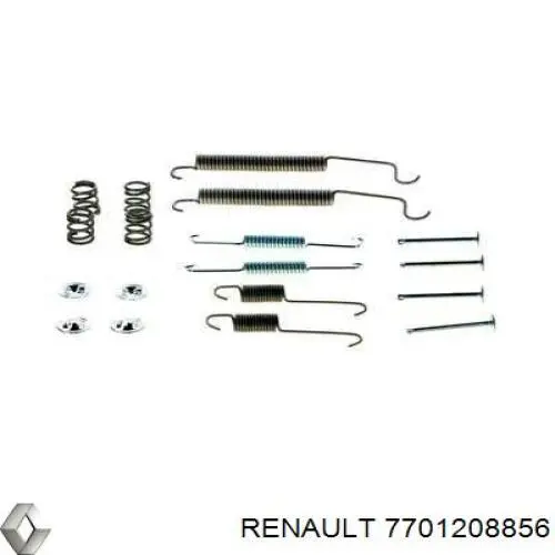 7701208856 Renault (RVI) kit de montaje, zapatas de freno traseras