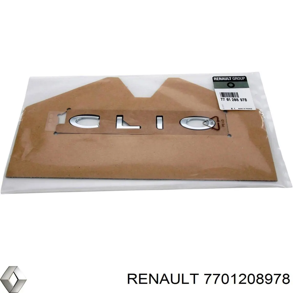 7701208978 Renault (RVI) Logotipo de tapa de maletero