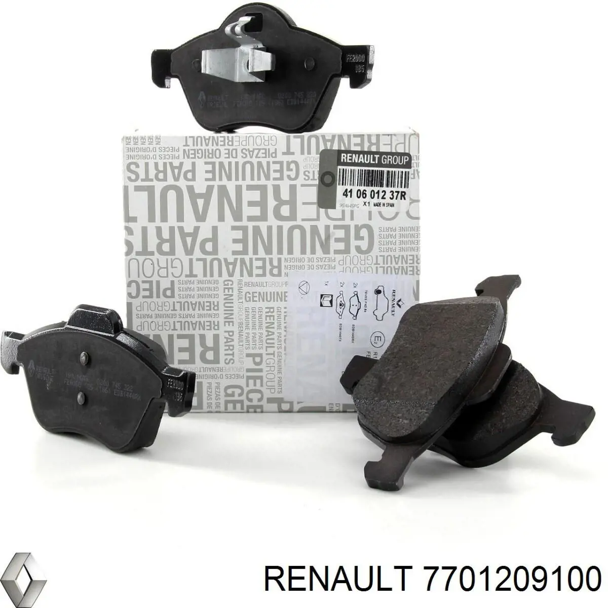 7701209100 Renault (RVI) pastillas de freno delanteras