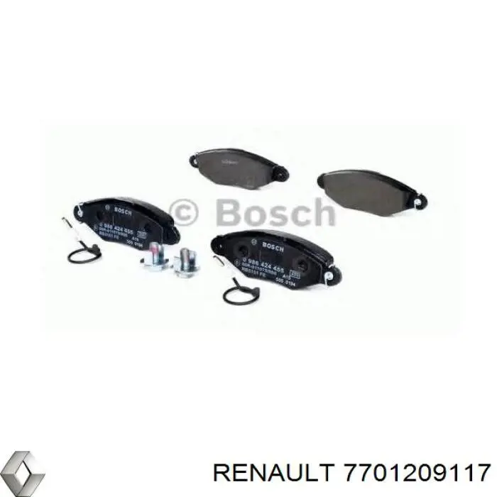 Pastillas freno delanteras Renault (RVI) 7701209117 precio, desde 21,59 EUR