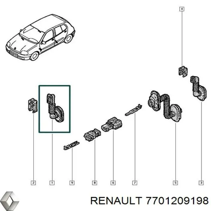 Tornillo/Valvula purga de aire, Pinza de freno Trasero Renault (RVI) 7701209198
