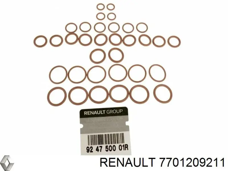 Anillo de sellado de tubería de aire acondicionado Renault (RVI) 7701209211 precio, desde 38,77 EUR