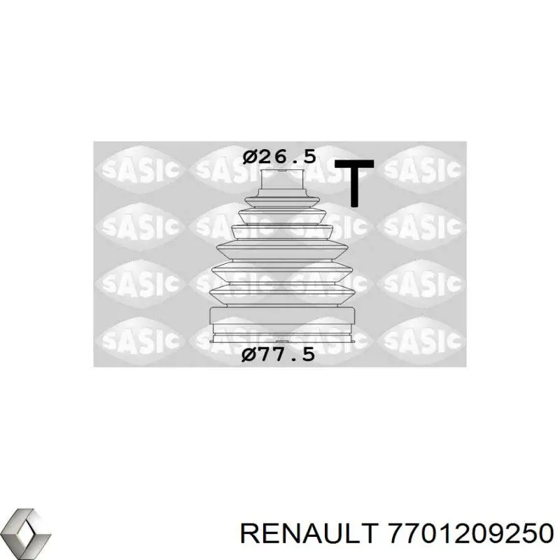 Fuelle, palier delantero exterior Renault (RVI) 7701209250 precio, desde 18,64 EUR