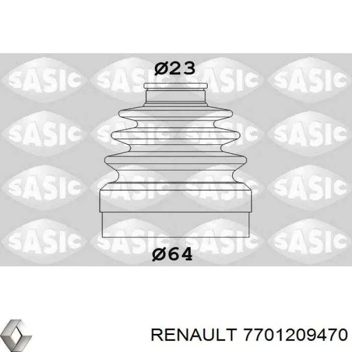7701209470 Renault (RVI) fuelle, árbol de transmisión delantero interior