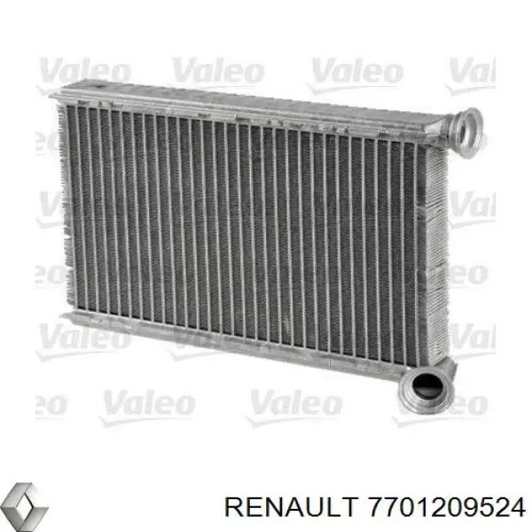 7701209524 Renault (RVI) radiador de calefacción