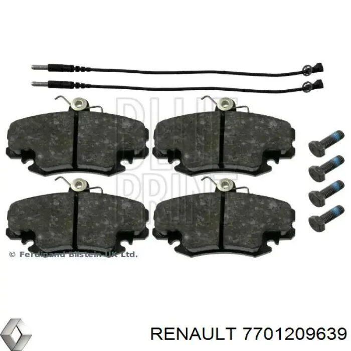 Pastillas de freno delanteras Peugeot 205 2 20A, C