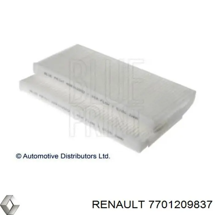 Comprar 7701209837 Renault (RVI) Filtro de aire del habitáculo