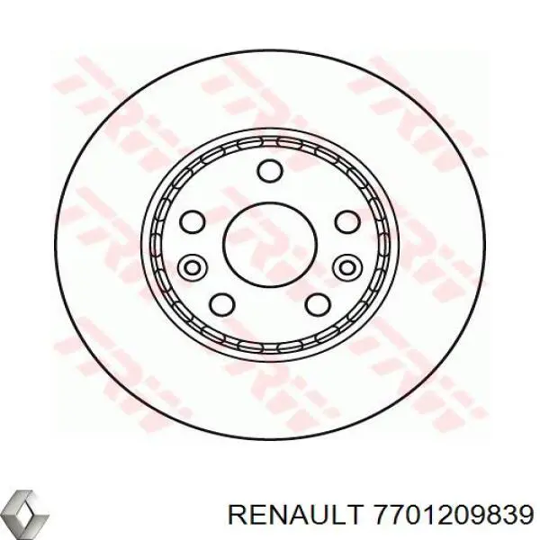 Frenos delanteros Renault (RVI) 7701209839 precio, desde 35,84 EUR