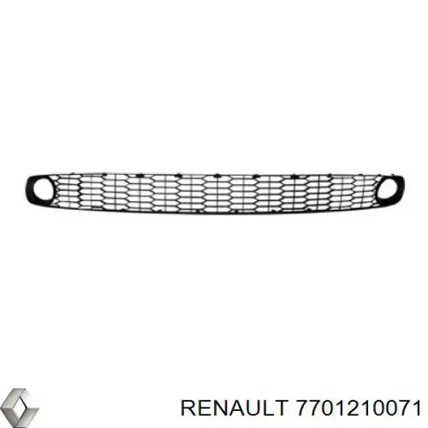 7701210071 Renault (RVI) rejilla de ventilación, parachoques trasero, central