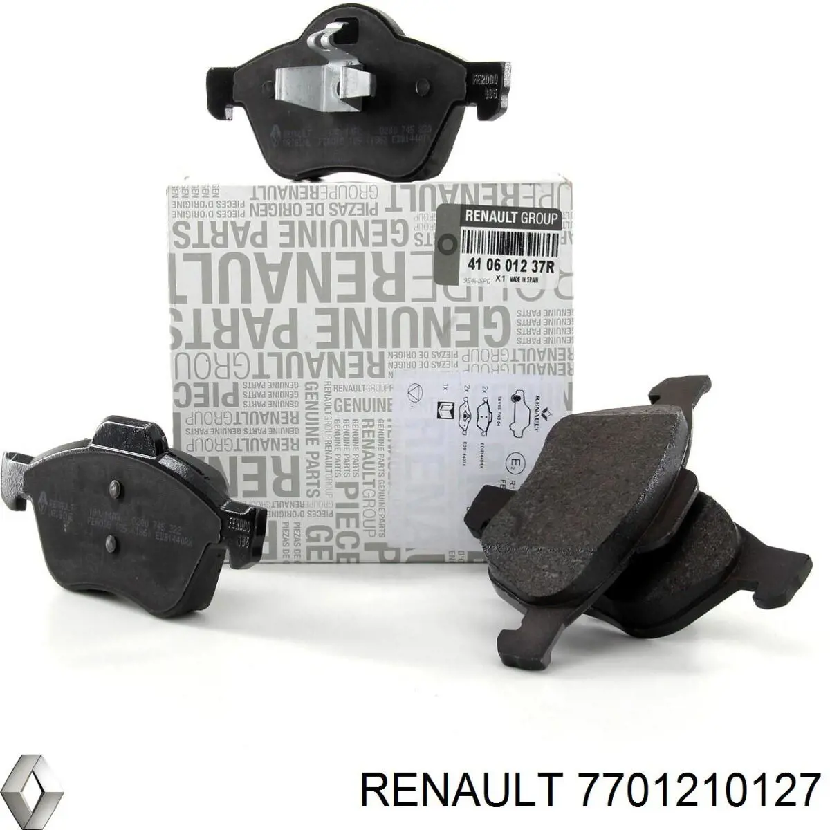 7701210127 Renault (RVI) pastillas de freno delanteras