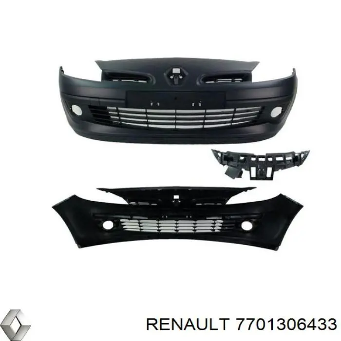 7701306433 Renault (RVI) paragolpes delantero