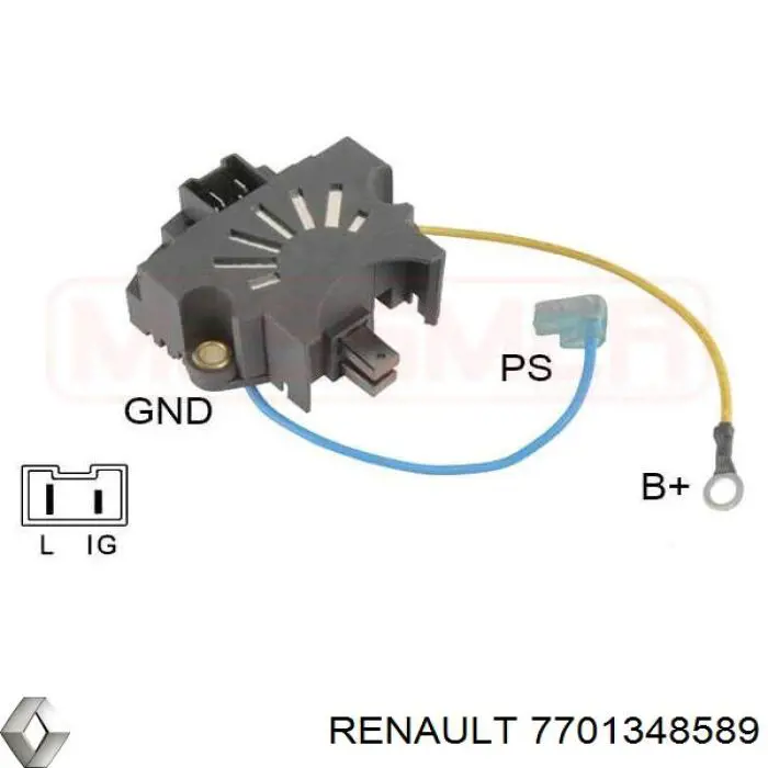 Regulador de corriente Renault (RVI) 7701348589 precio, desde 26,45 EUR