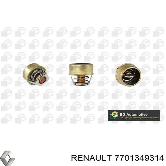 7701349314 Renault (RVI) termostato, refrigerante