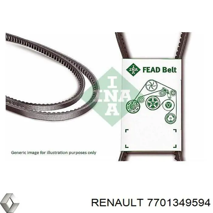 7701349594 Renault (RVI) correa trapezoidal