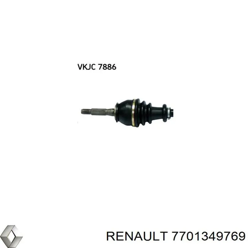 7700858470 Renault (RVI) árbol de transmisión delantero