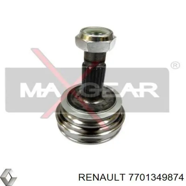 7701349874 Renault (RVI) árbol de transmisión delantero derecho