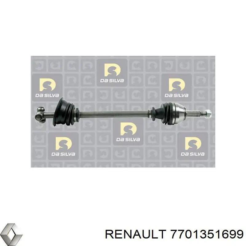 7701351701 Renault (RVI) árbol de transmisión delantero izquierdo