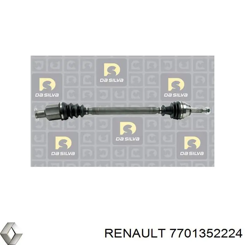 Árbol de transmisión delantero derecho para Renault Clio (BC57, 5357)